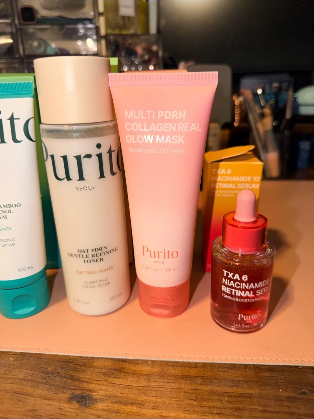 6 item Purito Seoul bundle: Serums, Cleanser, Cream, Toner, Mask